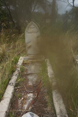 old grave in the mist